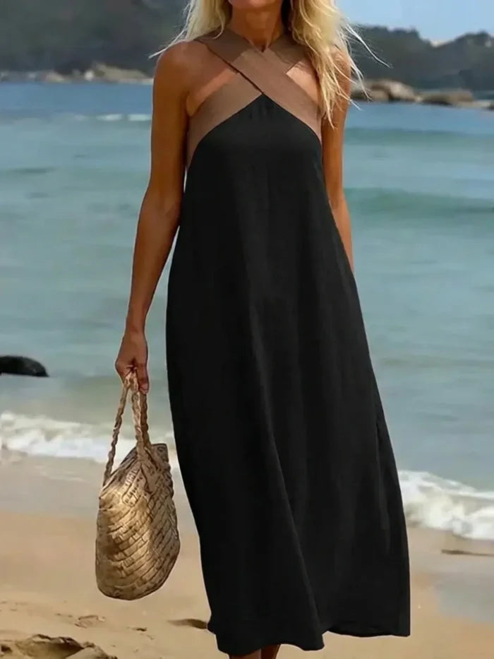Marta | Wrap By Front Maxi Dress