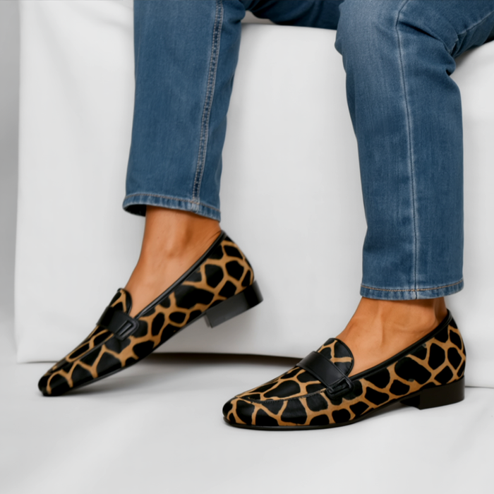 Mary | Loafers Leopard Print Comfortable