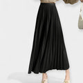 Maxi Skirt Pleated Satin