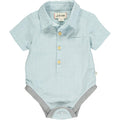 Me & Henry- Blue Grid Helford Onesie