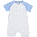 Me & Henry- Gray and Navy Romper