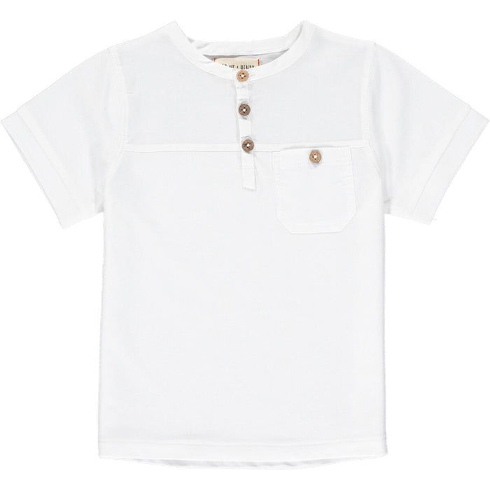 Me & Henry- White Boardwalk Shirt