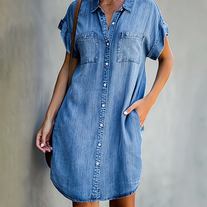 Meeri - Button-Front Shirt Dress