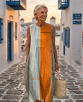 Melina | Midi Dress with Color