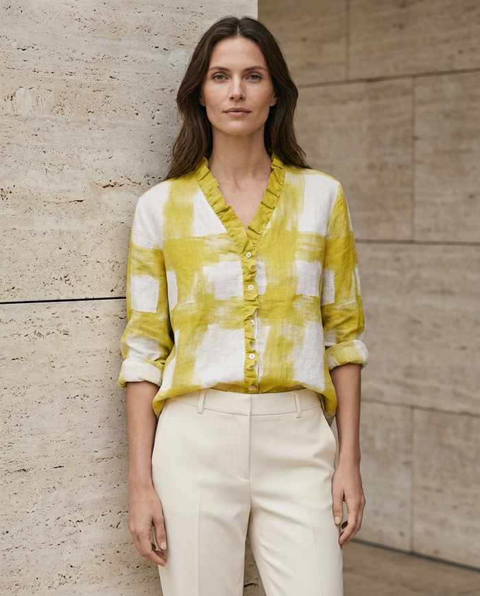 Melissa | Linen Elegant Summer Blouse