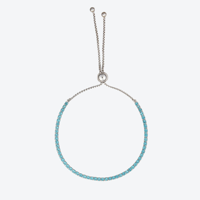 Meri | Blue Tennis Bracelet
