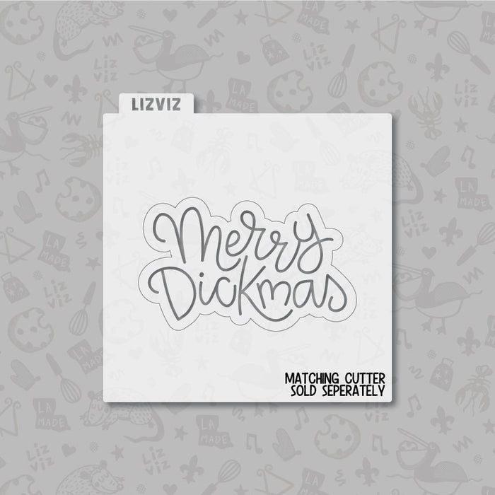 Merry Dickmas Stencil.