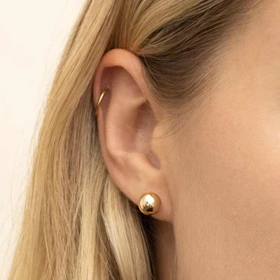 Mia | Silver Sphere Earrings