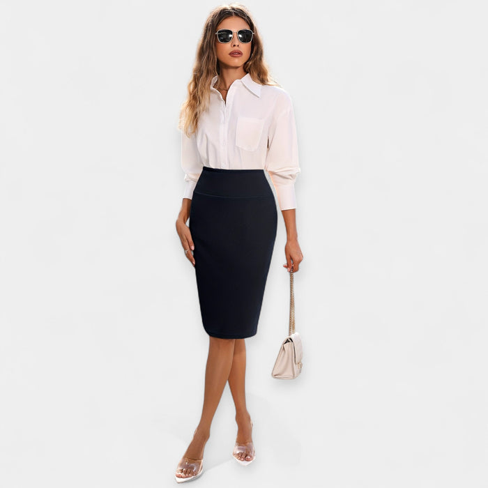 Midi Skirt High-Waisted Casual