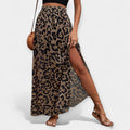 Midi Skirt Printed Leopard Print