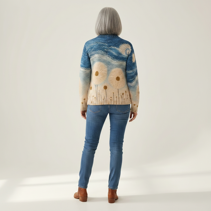 Mielikki - Dandelion Meadow Zip Cardigan