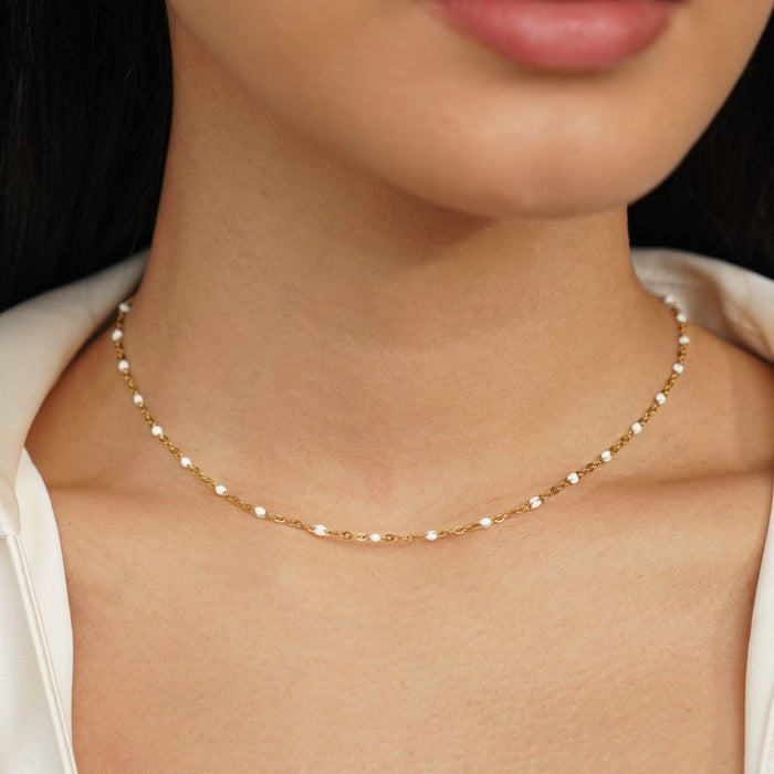 Milena | Short Necklace with Smooth Surface