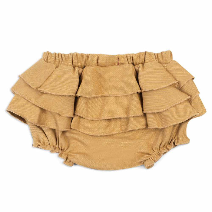 Milkbarn| Rust Denim Ruffle Bloomer| Assorted sizes