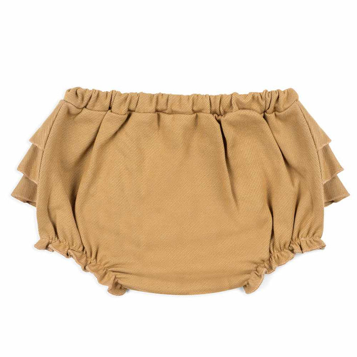 Milkbarn| Rust Denim Ruffle Bloomer| Assorted sizes