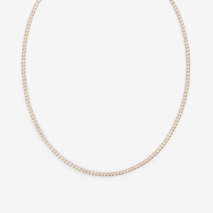 Minttu | Gold-Plated Tennis Necklace