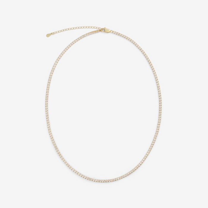 Minttu | Gold-Plated Tennis Necklace
