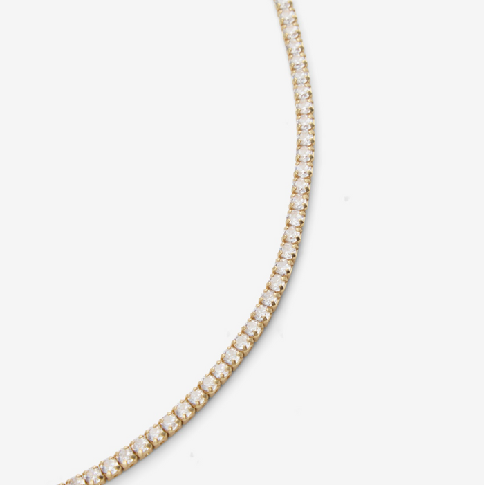 Minttu | Gold-Plated Tennis Necklace