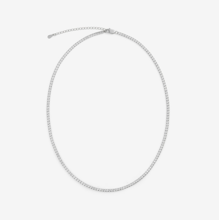 Minttu | Silver Tennis Necklace