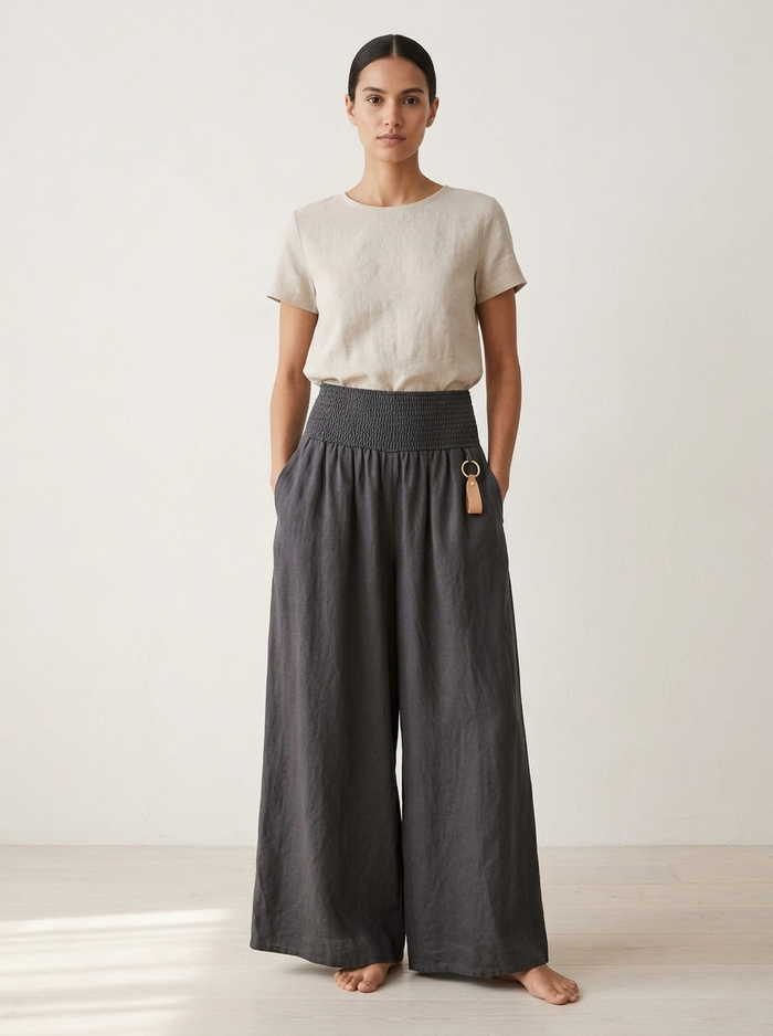 Mira trousers with waist stretch - editorial hero