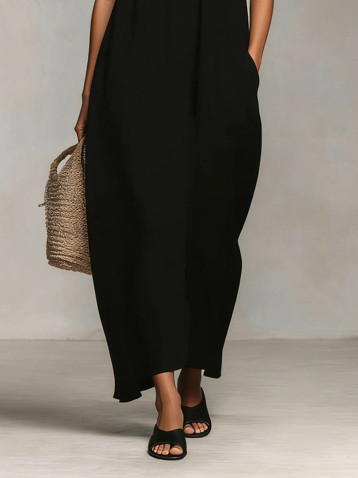 Mirelle | Color Block Strappy Fine Maxi Dress
