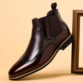 Mixed Leather Winter Boots