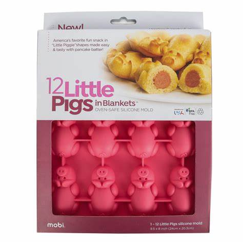 Mobi Little Pigs in Blankets Silicone Mold