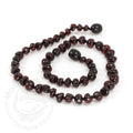 Momma Goose | Baroque Dark Cherry Amber Necklace