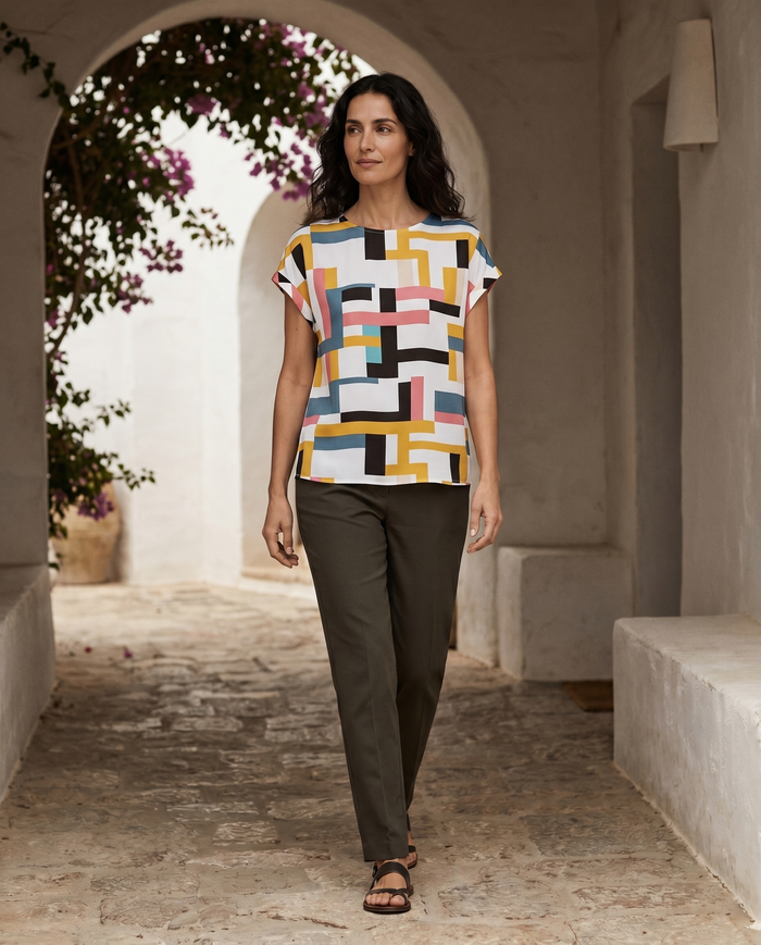 Monica | Short-Sleeve Blouse