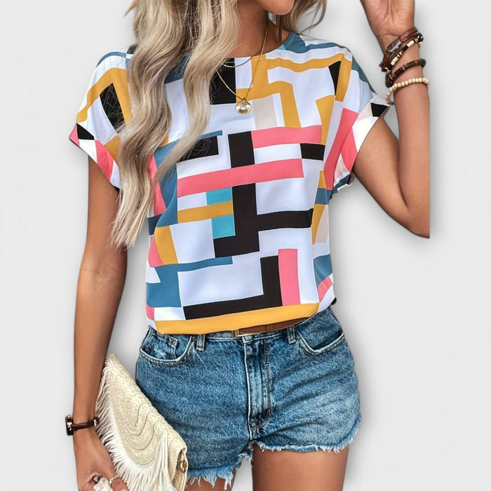 Monica | Short-Sleeve Blouse