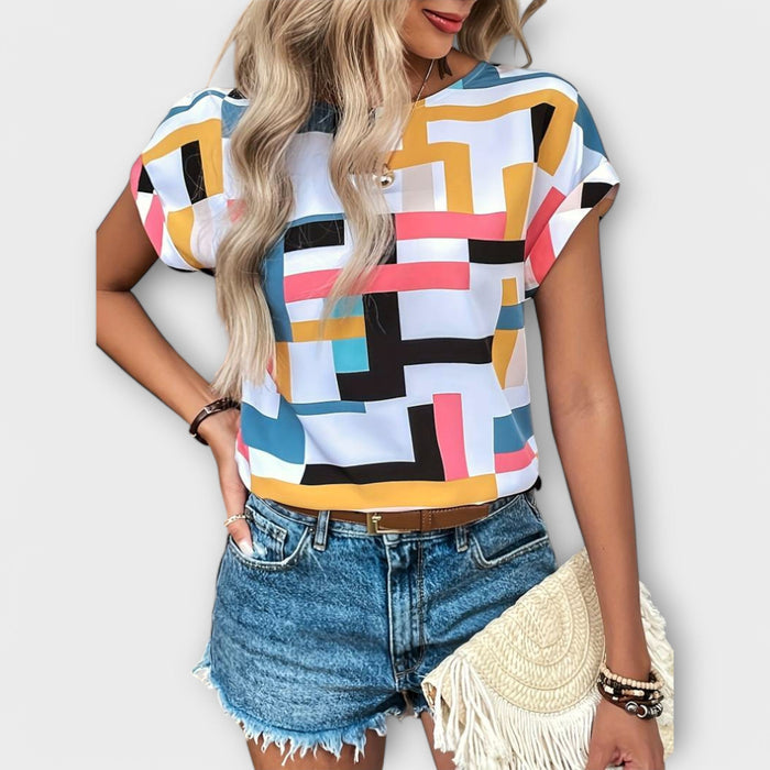 Monica | Short-Sleeve Blouse