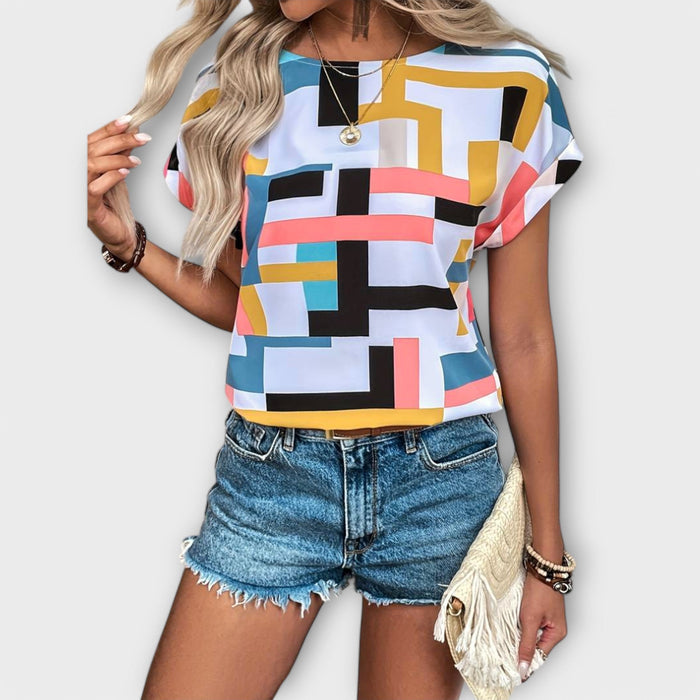 Monica | Short-Sleeve Blouse