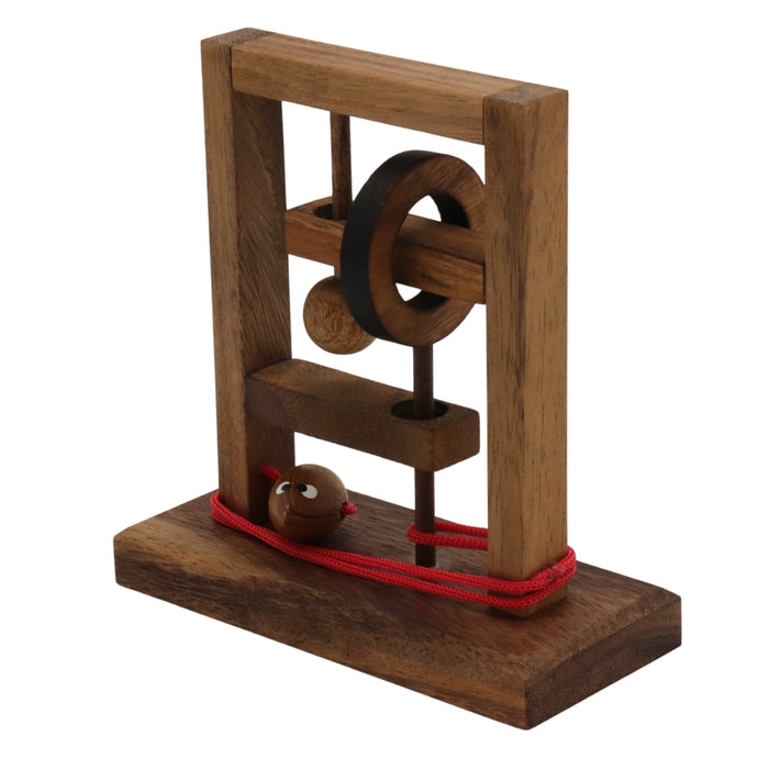 MOUSE STAND | Solid Wood & Rope