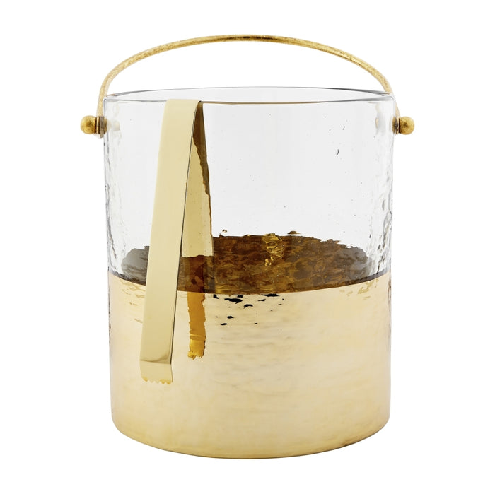 Mud Pie Gold Ice Bucket Set