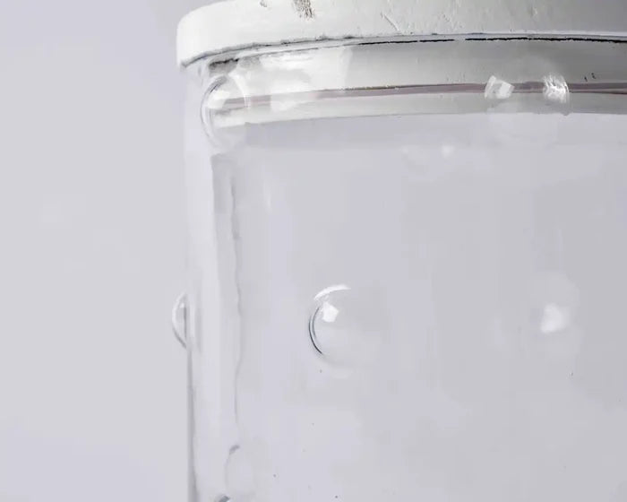 Mud Pie | Hobnail Glass Canister