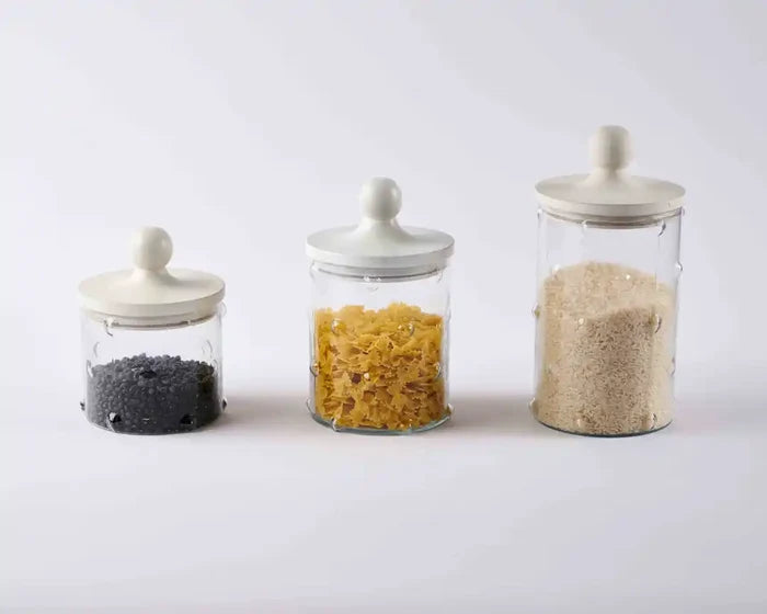 Mud Pie | Hobnail Glass Canister