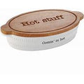 Mud-Pie| Hot Stuff Baker & Trivet set