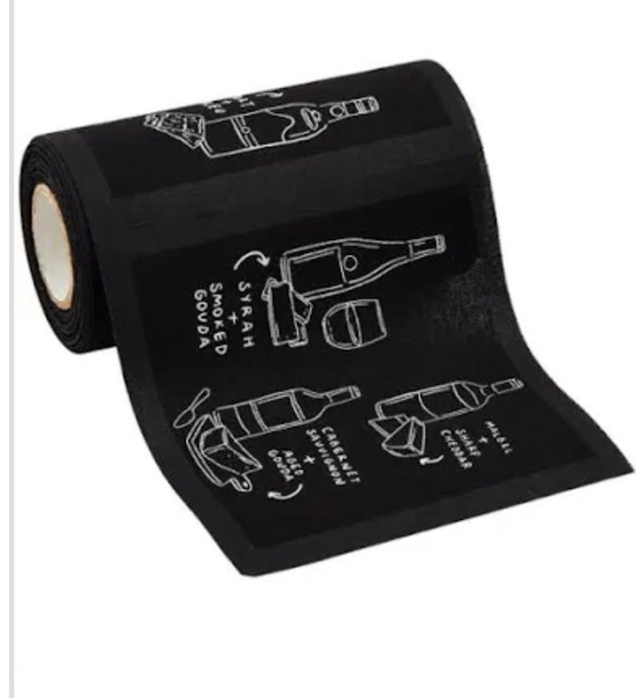 Mud Pie|Black Cocktail Napkin Roll