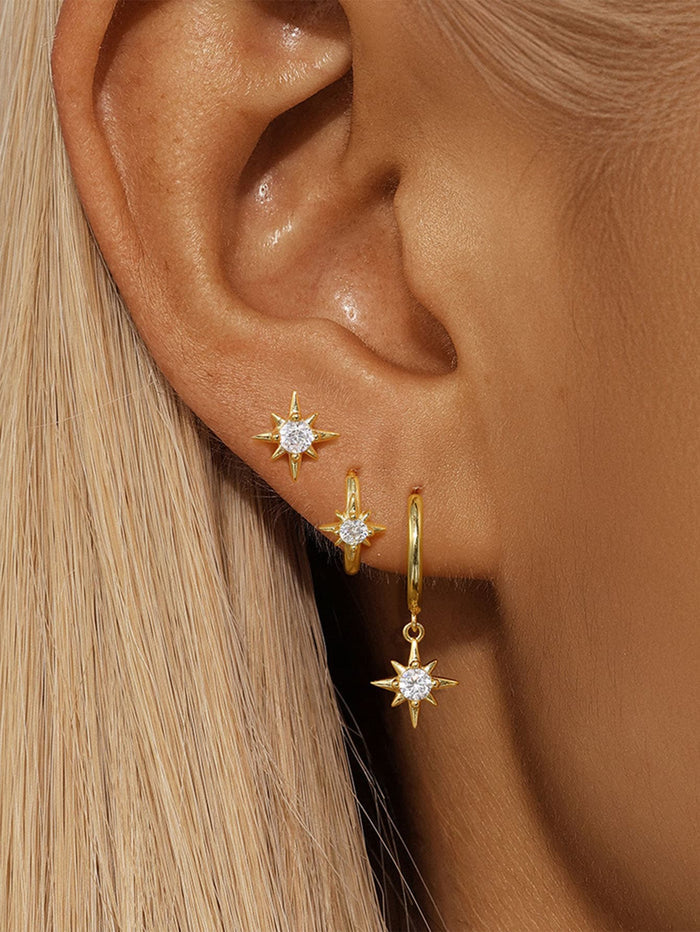 Nadina | Gold-Plated Earrings with Delicate Curve