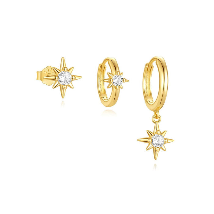 Nadina | Gold-Plated Earrings with Delicate Curve