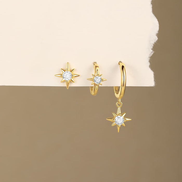Nadina | Gold-Plated Earrings with Delicate Curve