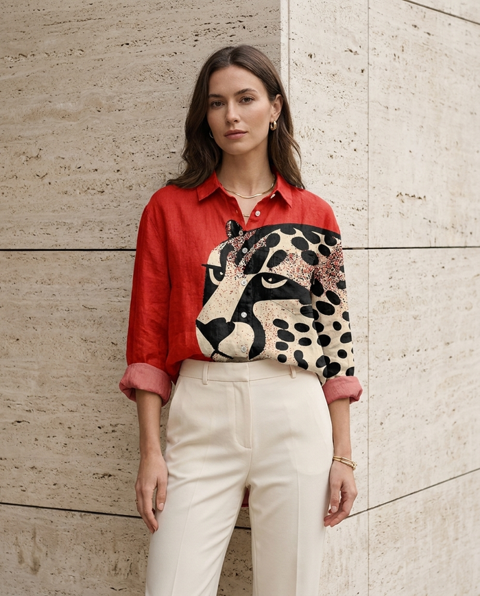 Nala | Linen Elegant Summer Blouse