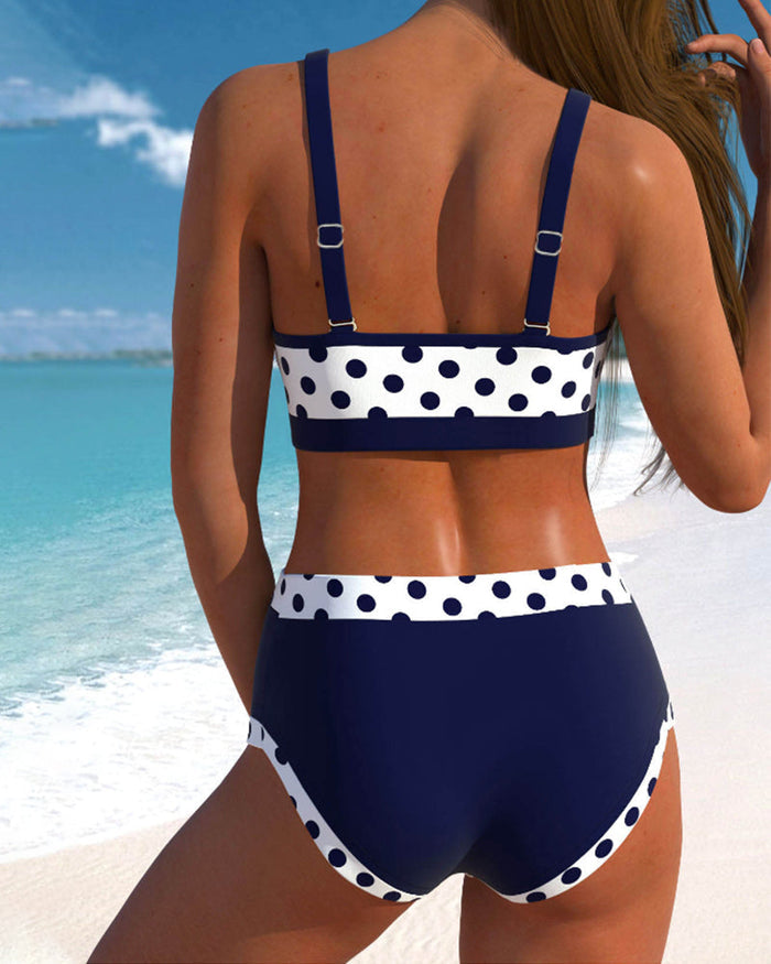 Natalia | High-Waisted Patchwork Bikini