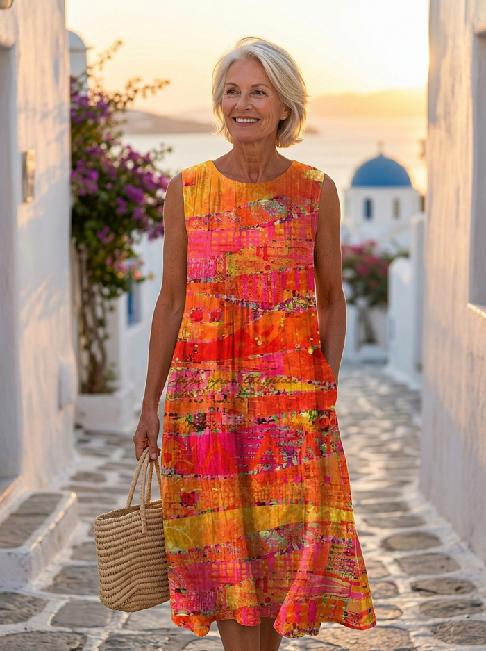 Natalia | To Sunset Midi Dress