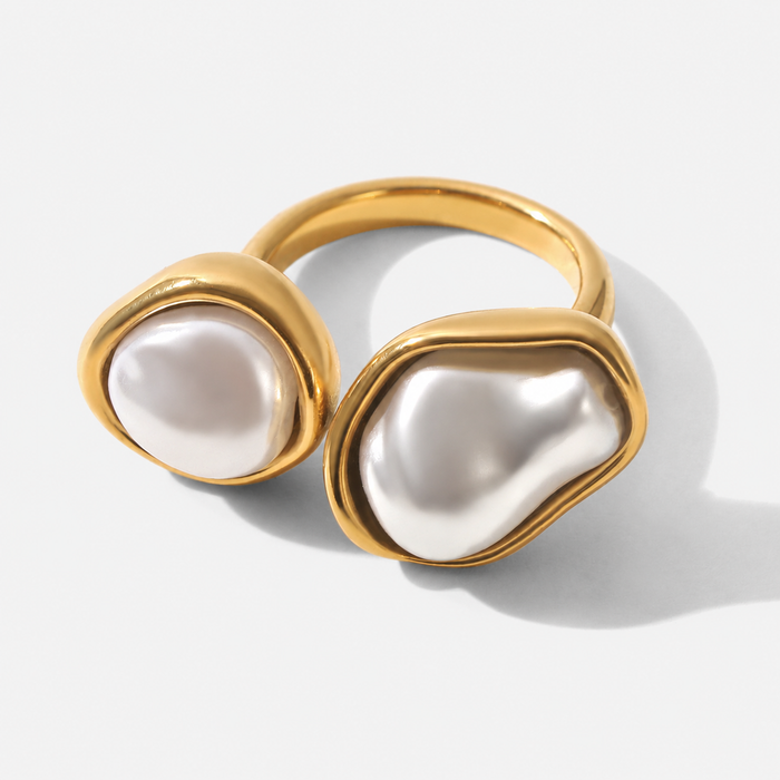 Nina | Double Mother-of-Pearl Ring