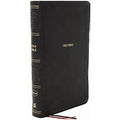 NKJV Compact Reference Bible, black leather soft