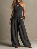 Noémie | Jumpsuit Elegant Cross-Neck