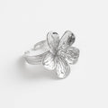 Noora | Silver Large Flower Ring
