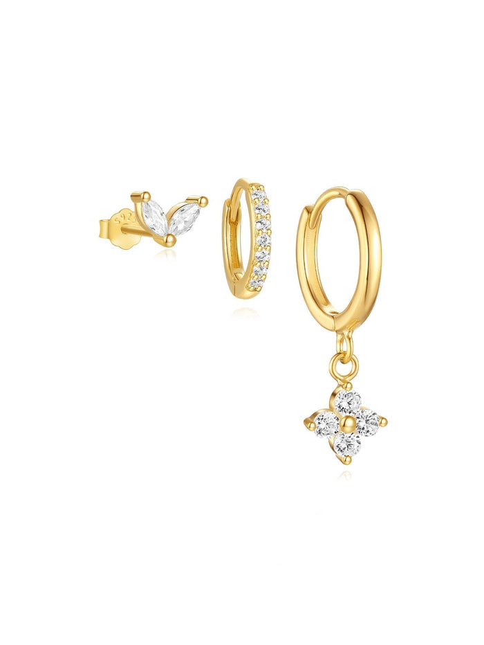 Nora | Gold-Plated Defined Shape Delicate Earrings