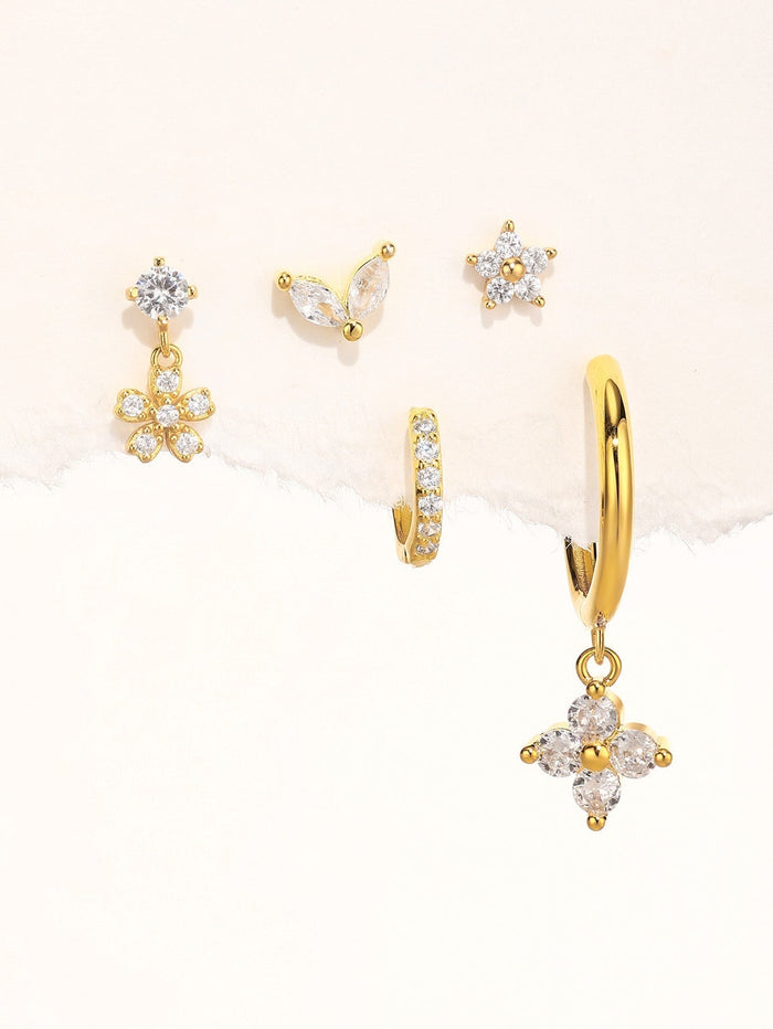 Nora | Gold-Plated Defined Shape Delicate Earrings