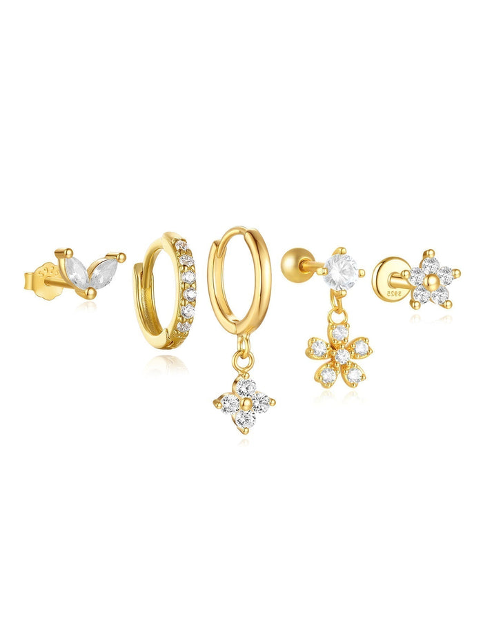 Nora | Gold-Plated Defined Shape Delicate Earrings